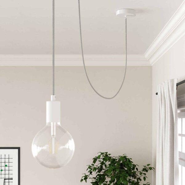 Stracciatella lampeledning og stoffledning til lampe - Bilde 4