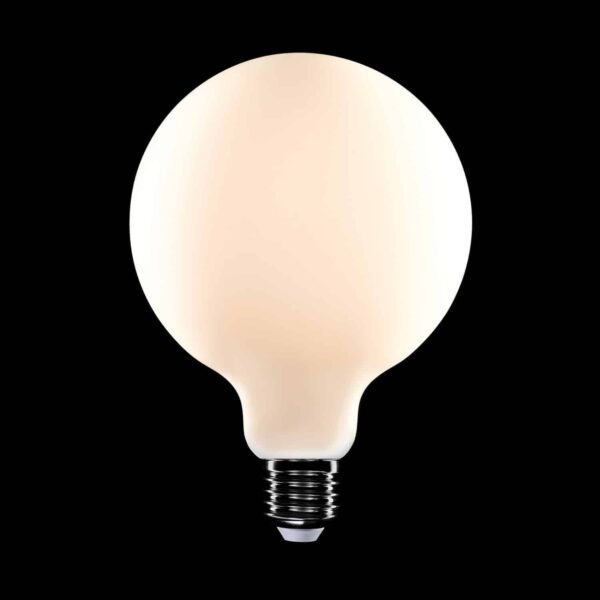 Alternative view of 5V Lyspære Globe G125, Porselen, Dimbar, 2,2W, E27, 2500K