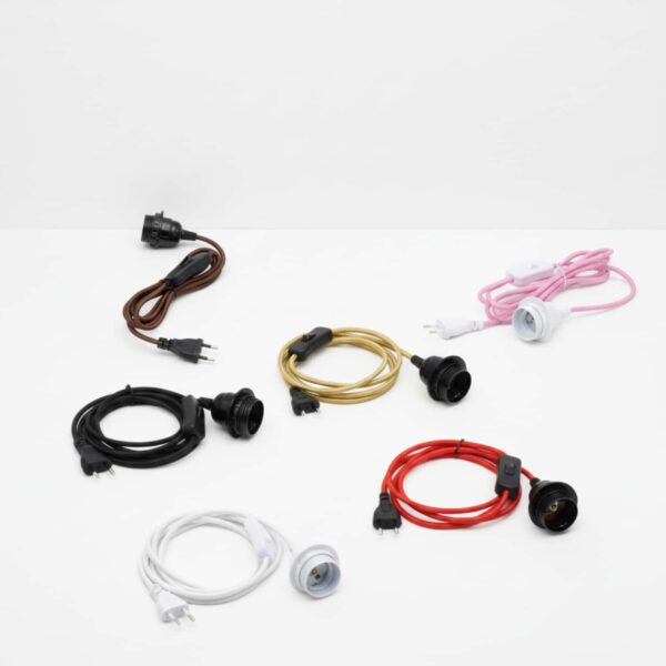 Lampeholder sett - Ledning, bryter og lampeholder