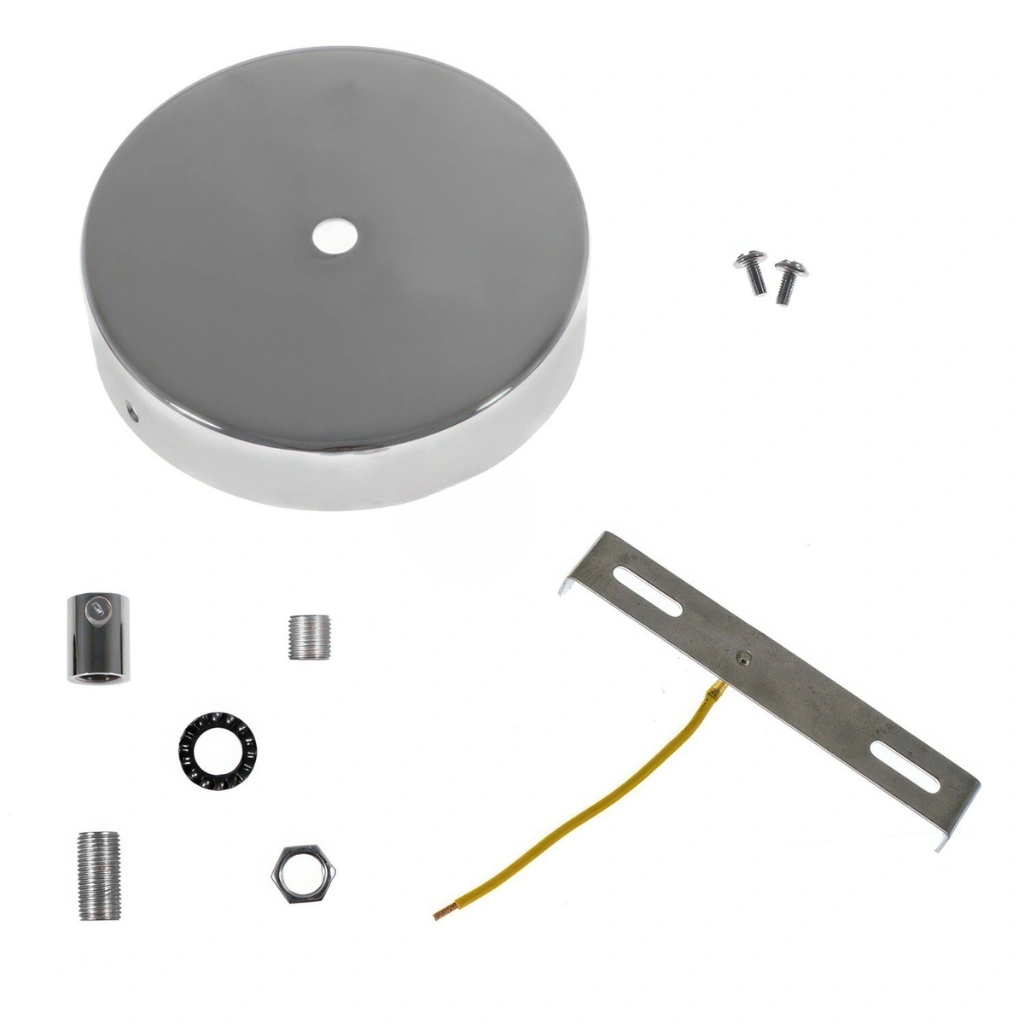 Lampekopp/Baldakin Rund (Ø120) – Chrome - Bilde 3