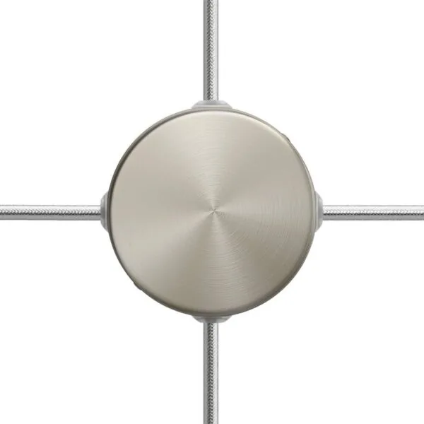 Børstet Titan – Koblingsboks / Takboks (Mini Ø83) for sideveis kabler
