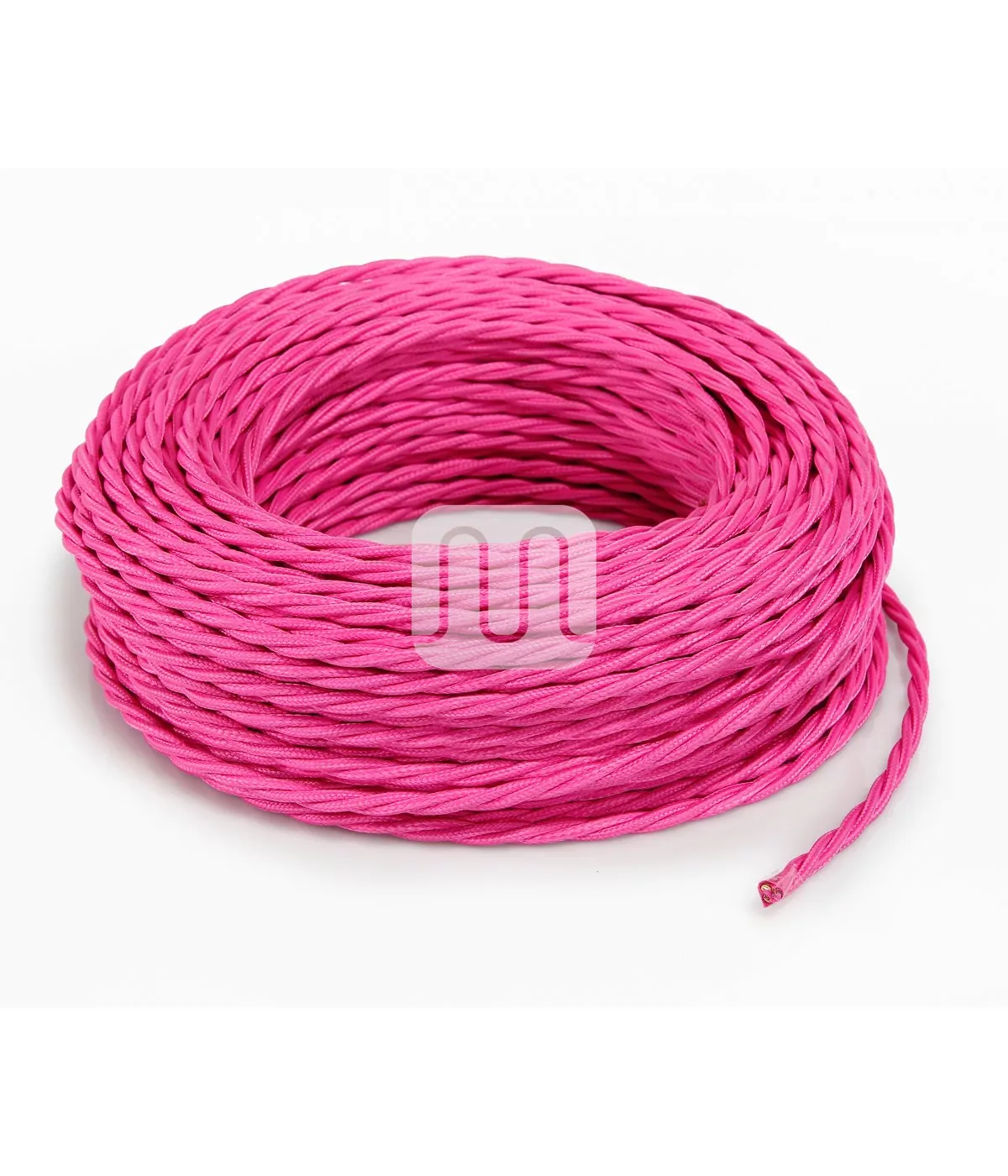 Fuchsia Stoffledning | Tvinnet | 3x0.75mm2 (2 + jord) - Bilde 2