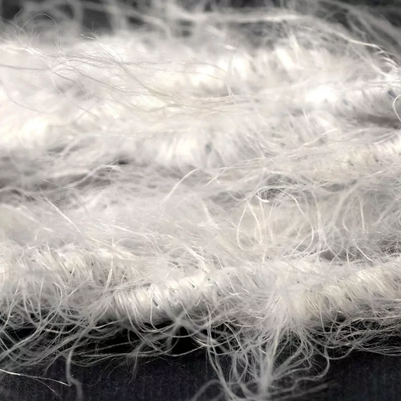 Hvit Fluffy Stoffledning | Tvinnet | 3x0.75mm2 (2 + jord) - Bilde 3