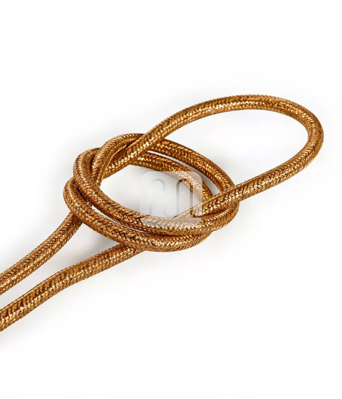 Metallic Kobber lampeledning – rund stoffledning inkl. jord - Bilde 3
