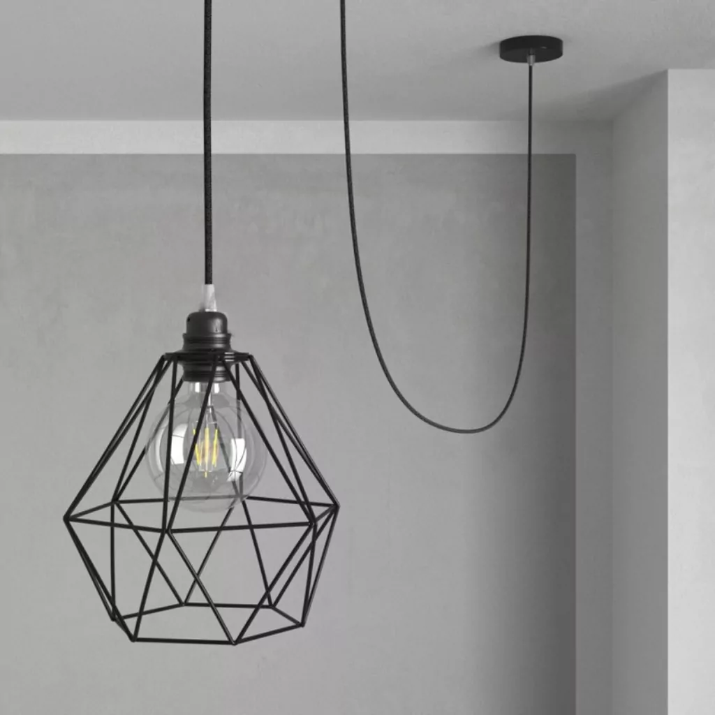 E27 Gunmetal Lampeholder Sokkel - Bilde 2