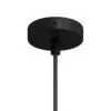 Lampekopp/Baldakin Rund Mini (Ø83) – Svart
