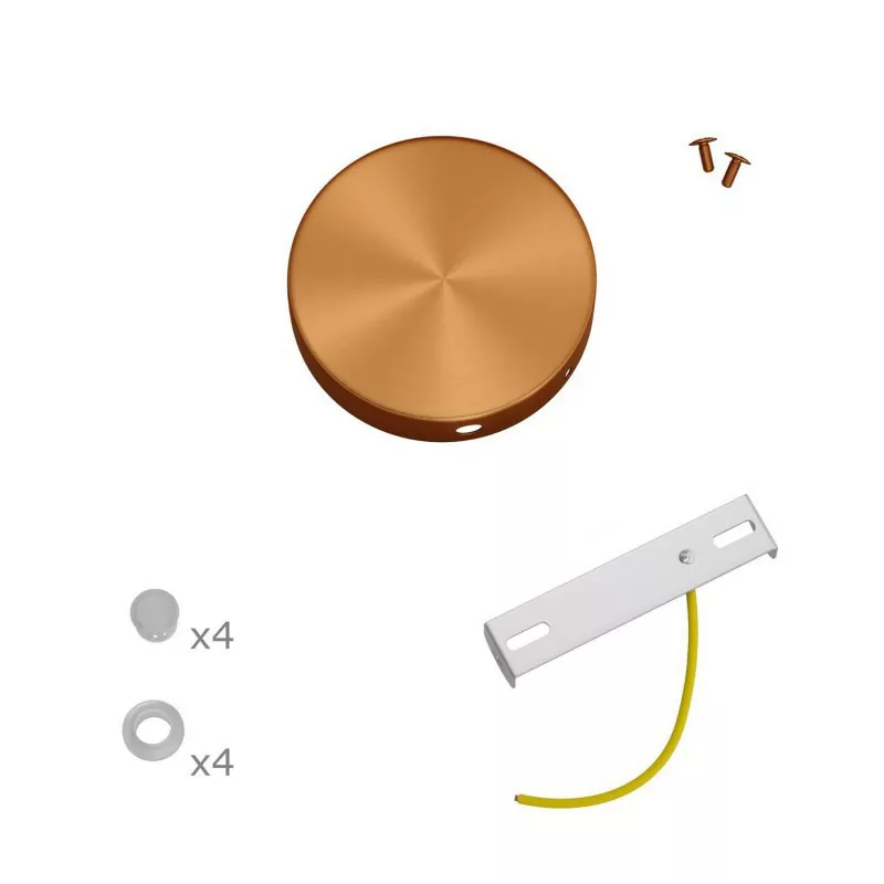 Børstet Kobber - Koblingsboks / Takboks (Mini Ø83) for sideveis kabler - Bilde 3