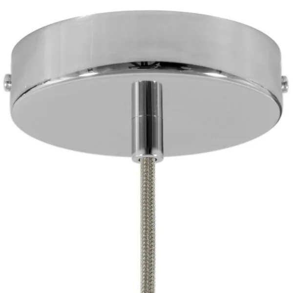 Lampekopp/Baldakin Rund (Ø120) – Chrome