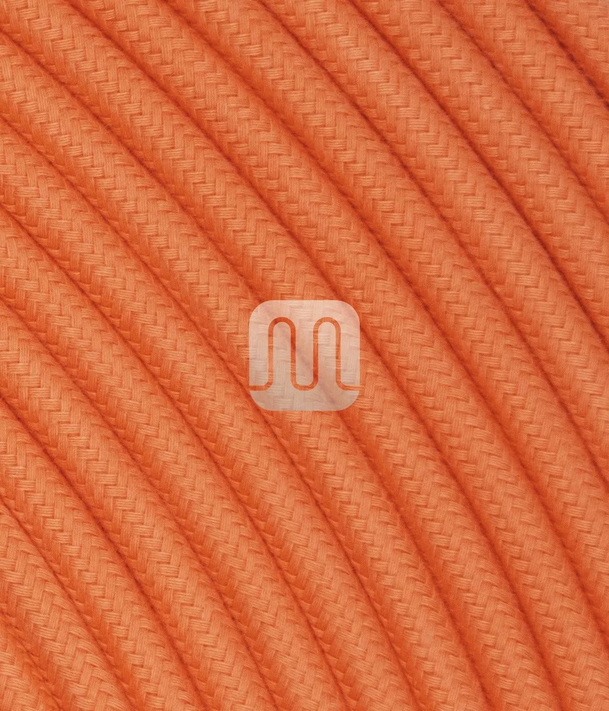 Tangerine lampeledning – rund stoffledning inkl. jord