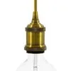 Rustikk Vintage Lampeholder E27 – Messing