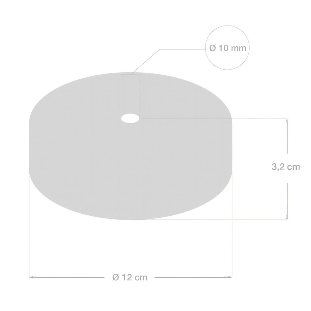 Lampekopp i Tre - Rund Stor Ø120mm - Bilde 7