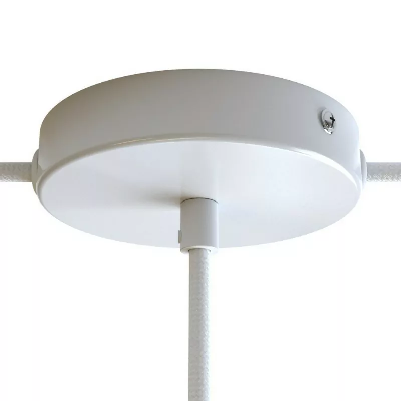 Blank Hvit – Lampekopp (Stor Ø120) med pendelfeste og to sidehull