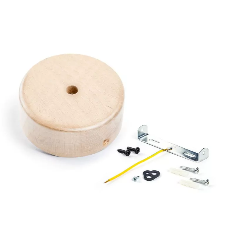 Lampekopp i Tre - Rund Mini Ø88 - Bilde 3