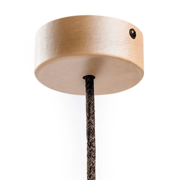 Lampekopp i Tre - Rund Mini Ø88