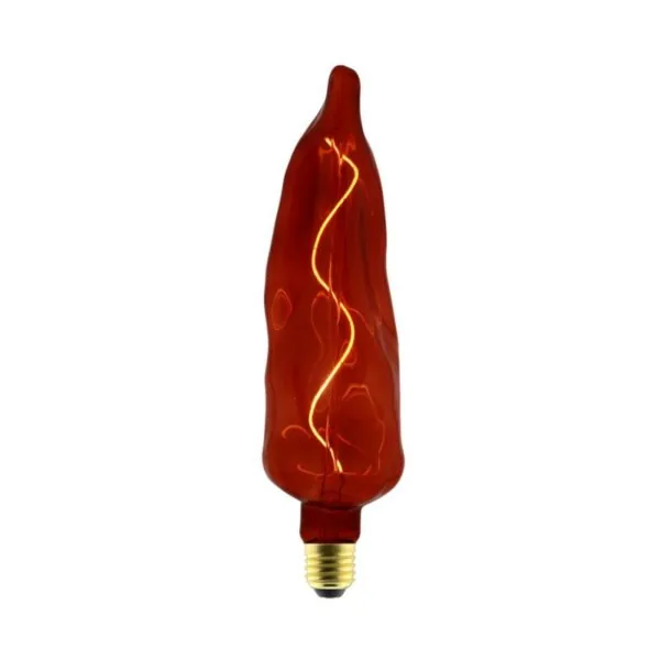 E27 XL Rød Paprika Deko-pære, LED, 5W, Dim, 1000K