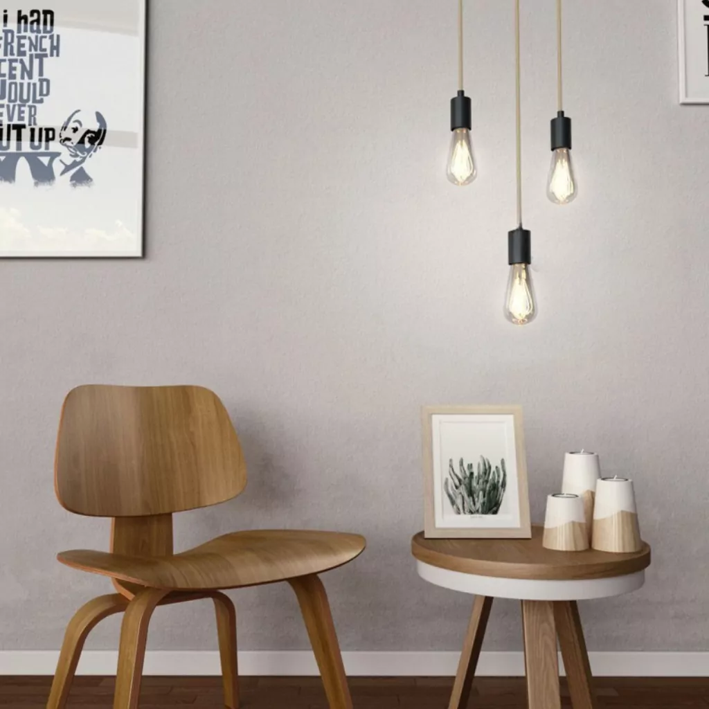 E27 Røk-farget glass, Edison, Buet LED, 5W, Dim, 2000K - Bilde 4