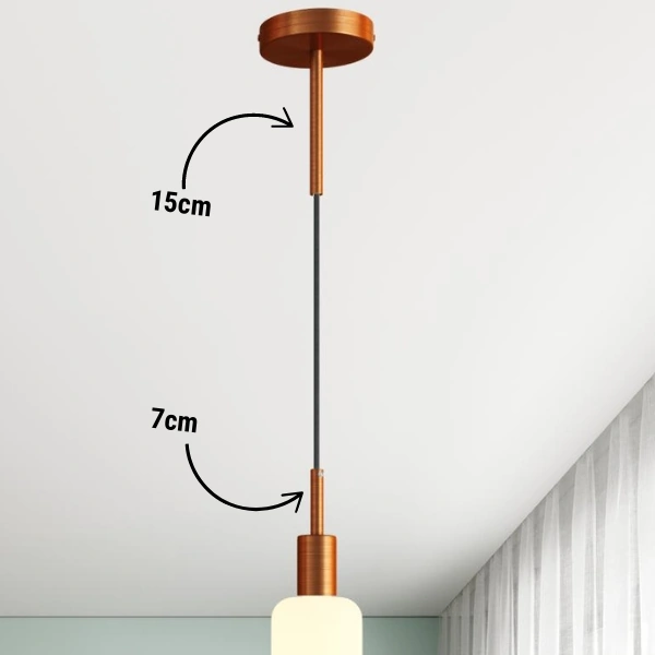 Forlenget Kabelklemme til Lamper 7/15cm - Metall