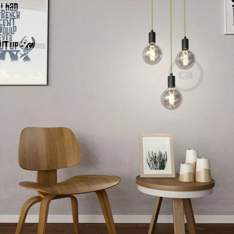 E27 Røk-farget glass, Globe G125, Buet LED, 5W, Dim, 1800K - Bilde 5