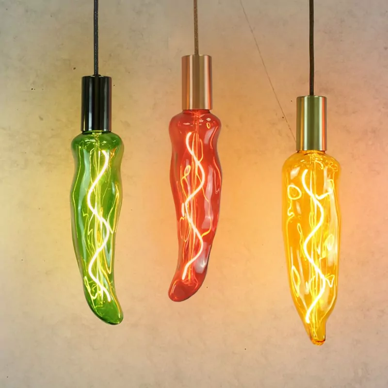 E27 XL Gul Paprika Deko-pære, LED, 5W, Dim, 1600K - Bilde 2