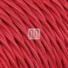 Rød Stoffledning | Tvinnet | 2x0.75mm2 (uten jord)