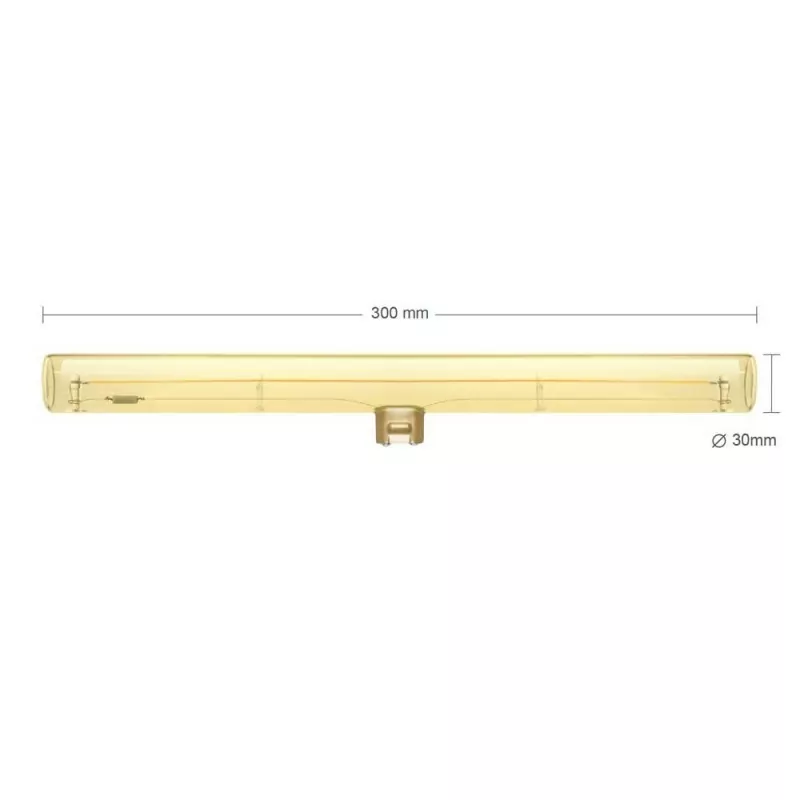 S14d Linear, Golden LED, 300mm, 6,5W, 1900K - Bilde 2