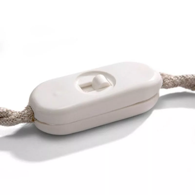 Unipolar 540 Hvit av Achille - Retro skyvebryter for tvinnet ledning - Bilde 4