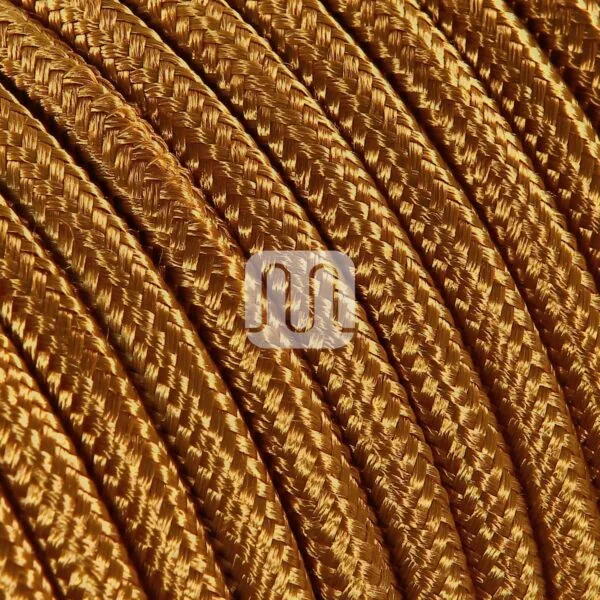 Whisky Kobber lampeledning – rund stoffledning inkl. jord