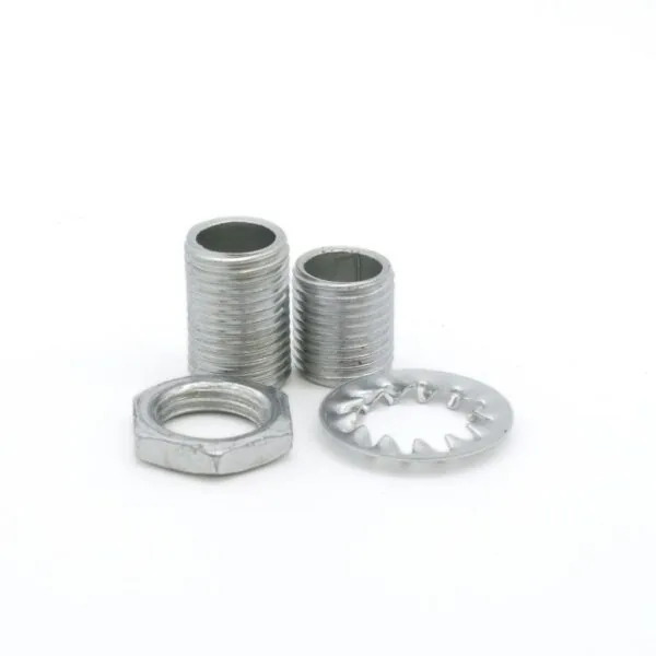 FesteKit - 2x gjenget rør + mutter. 15/10mm/M10