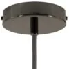 Lampekopp/Baldakin Rund (Ø120) – Sort Chrome
