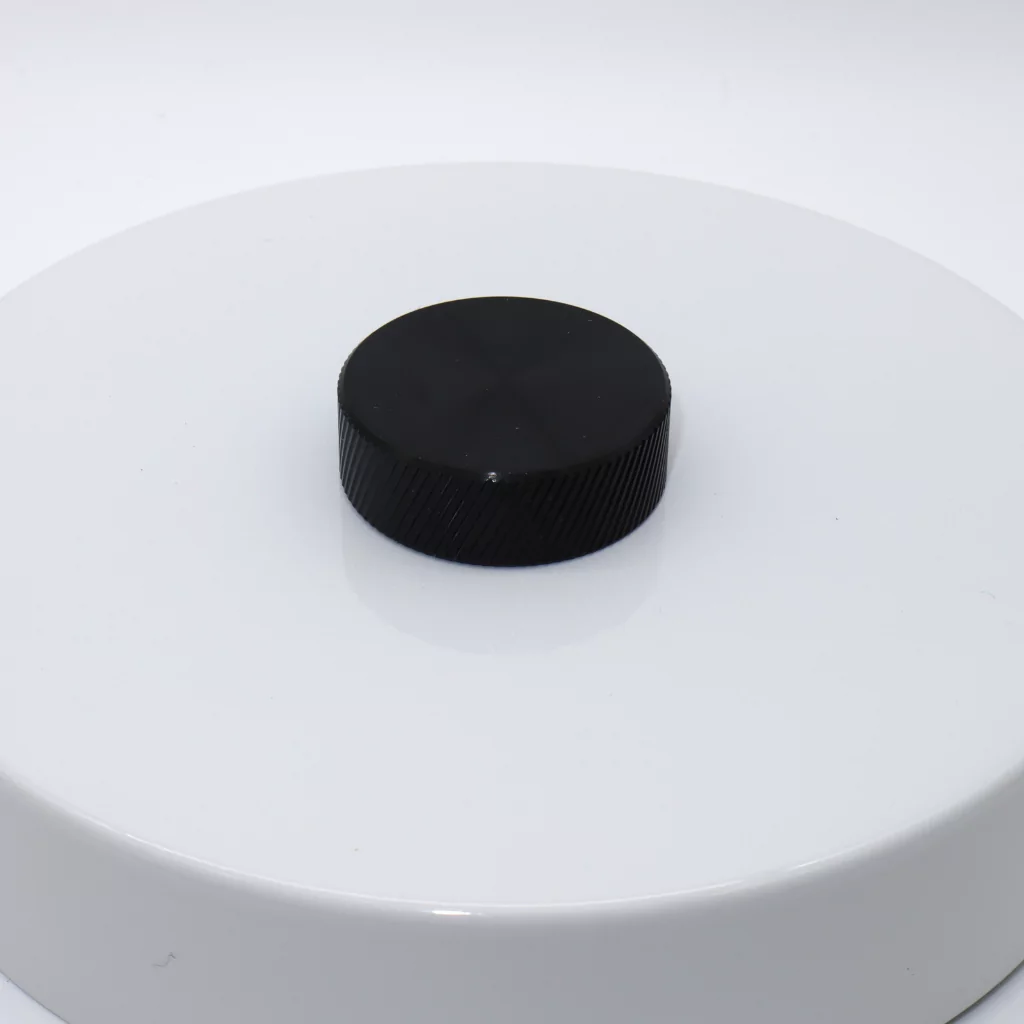 Kompakt Mini Dimmer – Sort riflet ALU. For innbygging. LED/Halogen. 230V - Bilde 4