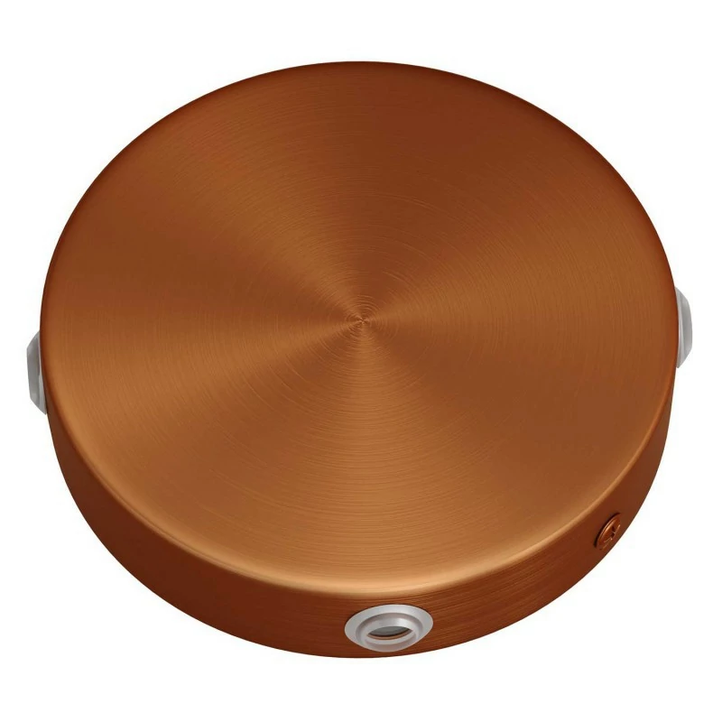 Børstet Kobber – 4 hull Koblingsboks/Takboks (Ø120mm) For Sideveis Kabler - Bilde 4
