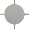 Chrome - 4 hull Koblingsboks/Takboks (Ø120mm) For Sideveis Kabler