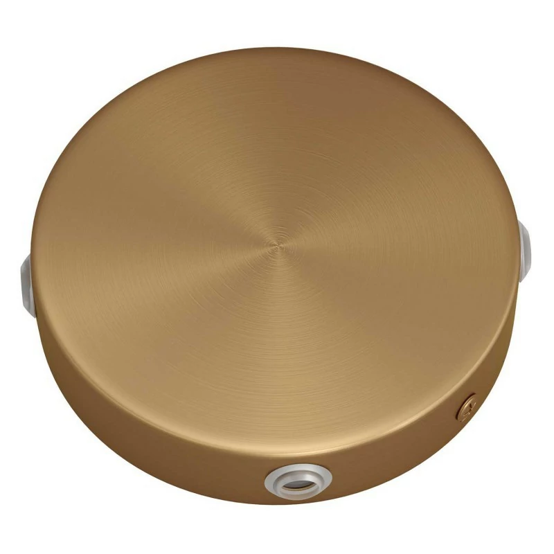 Børstet Messing – 4 hull Koblingsboks/Takboks (Ø120mm) For Sideveis Kabler - Bilde 4