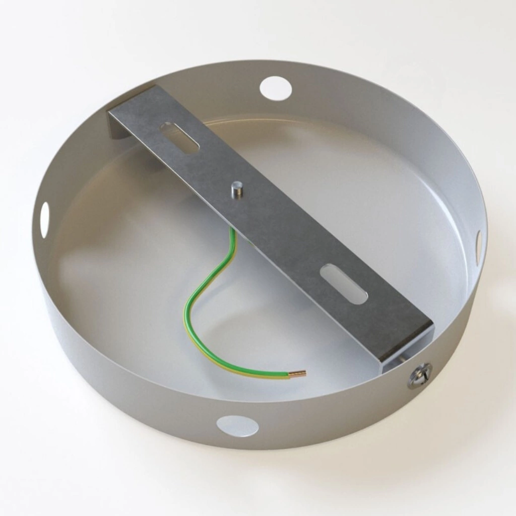 Matt Hvit - 4 hull Koblingsboks/Takboks (Ø120mm) For Sideveis Kabler - Bilde 5
