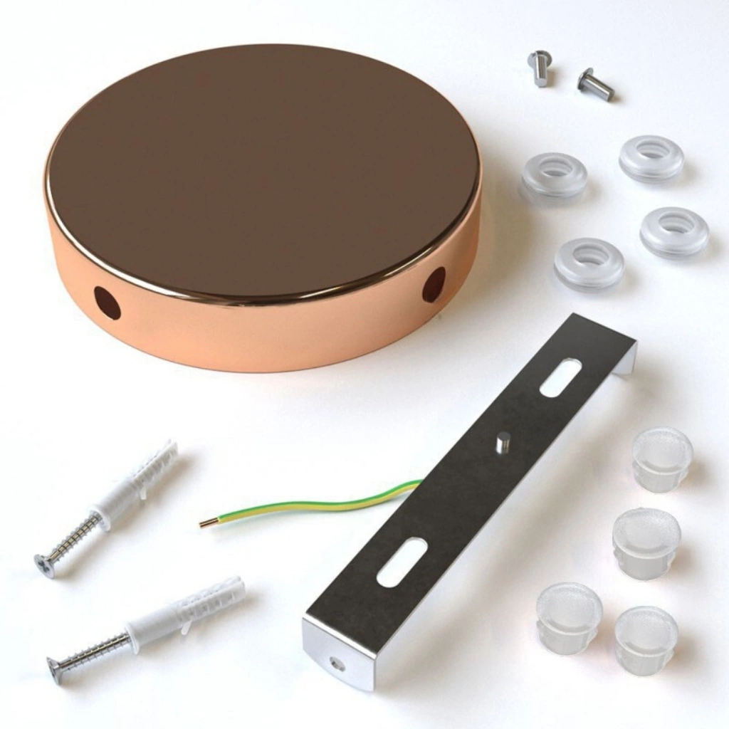 Kobber – 4 hull Koblingsboks/Takboks (Ø120mm) For Sideveis Kabler - Bilde 5
