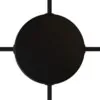 Svart - 4 hull Koblingsboks/Takboks (Ø120mm) For Sideveis Kabler
