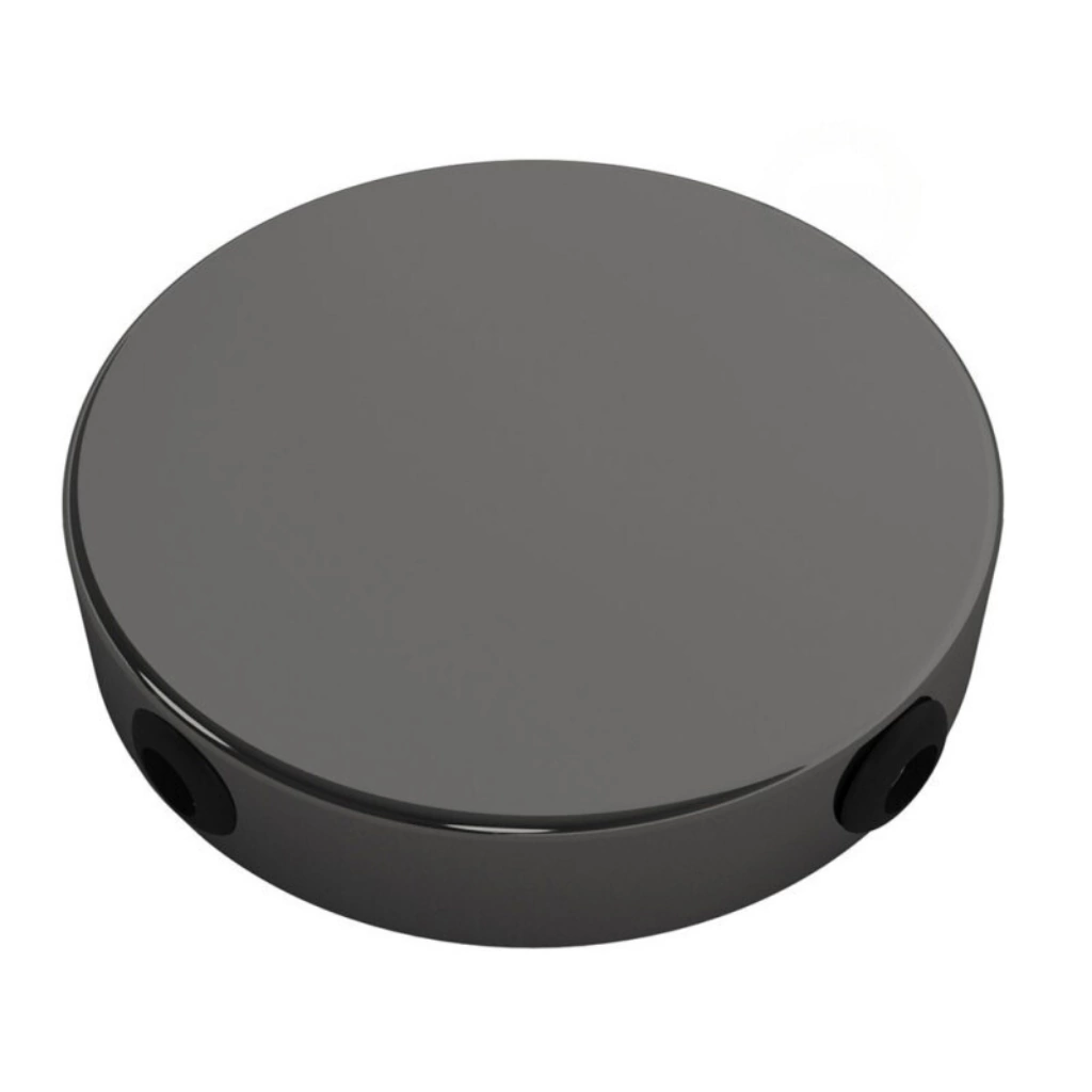 Sort Chrome - 4 hull Koblingsboks/Takboks (Ø120mm) For Sideveis Kabler - Bilde 2
