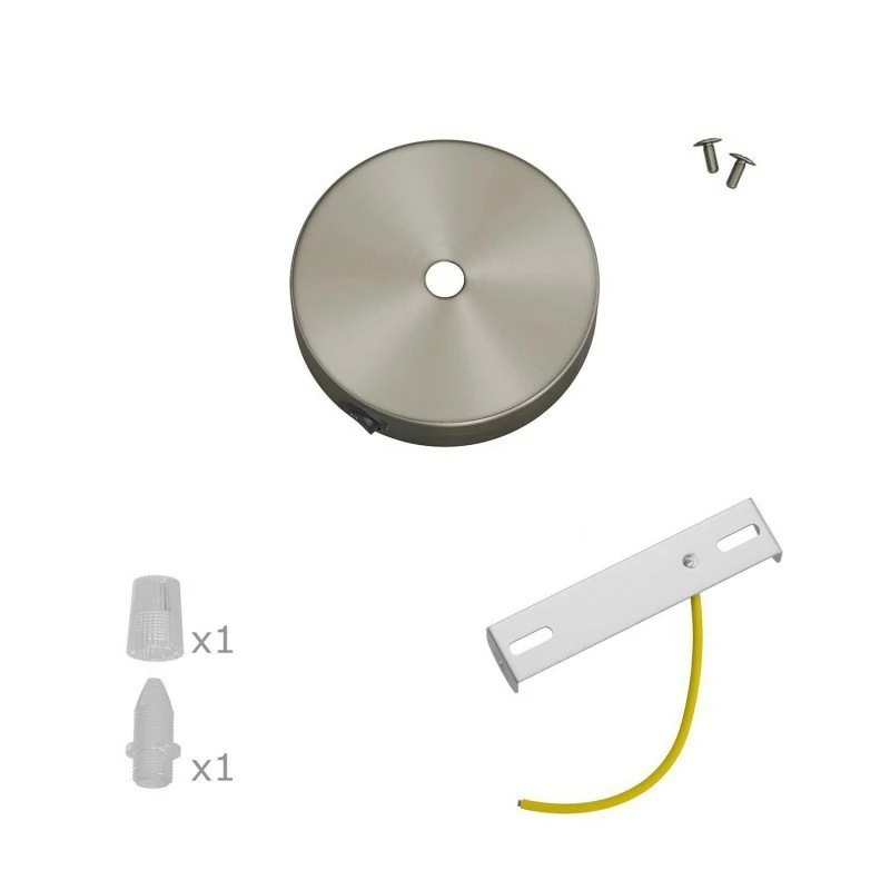 Lampekopp med bryter mini – Ø83mm – Børstet Titan - Bilde 2