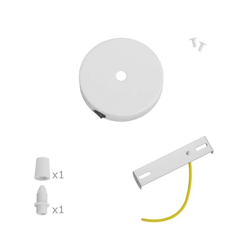 Lampekopp med bryter mini - Ø83mm - Matt Hvit - Bilde 3