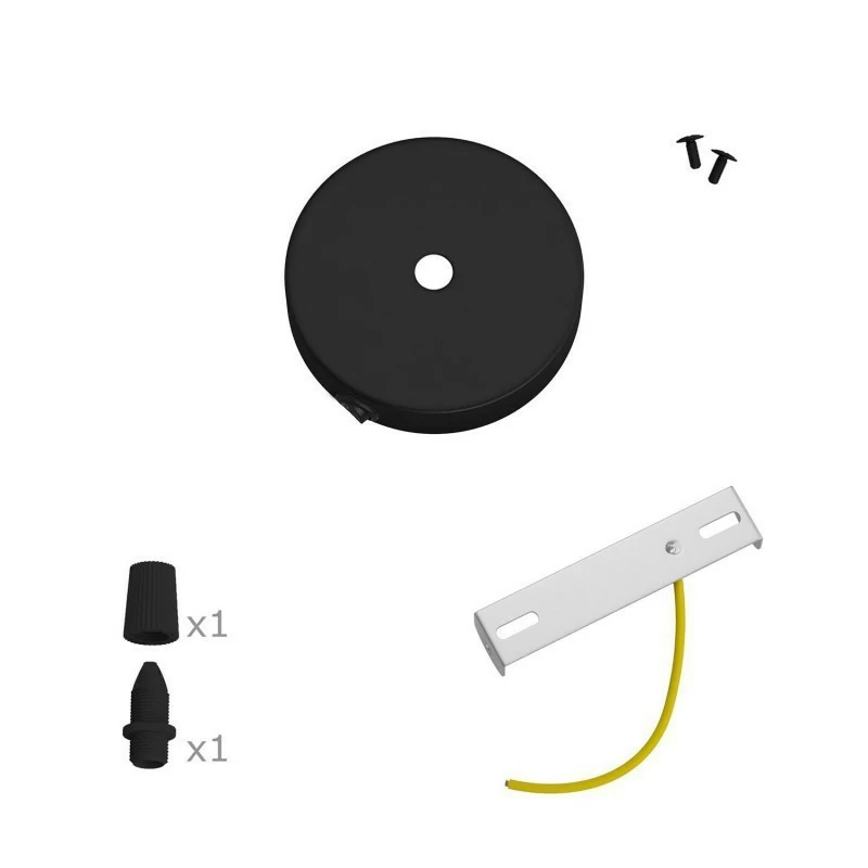 Lampekopp med bryter mini – Ø83mm – Matt Sort - Bilde 2