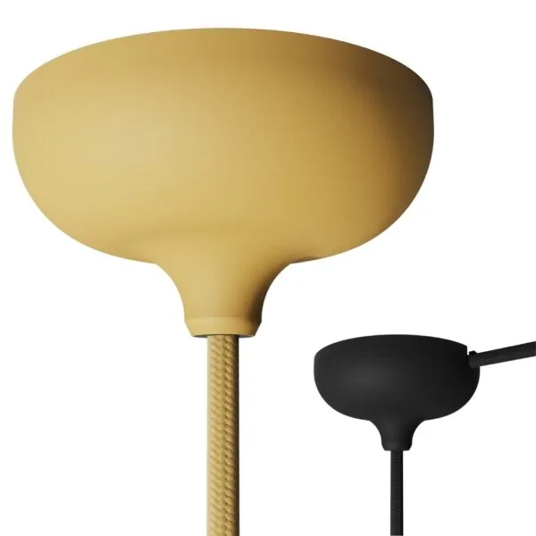 Lampekopp Matt Silikon Ø88mm | Tak & Vegg baldakin