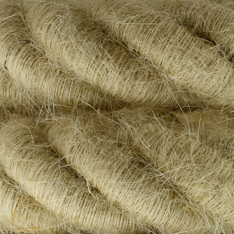 XL-3XL Stoffledning - Tykk tau lampeledning Ø16 - Ø30mm. 3×0.75mm2 (med jord) - Bilde 3