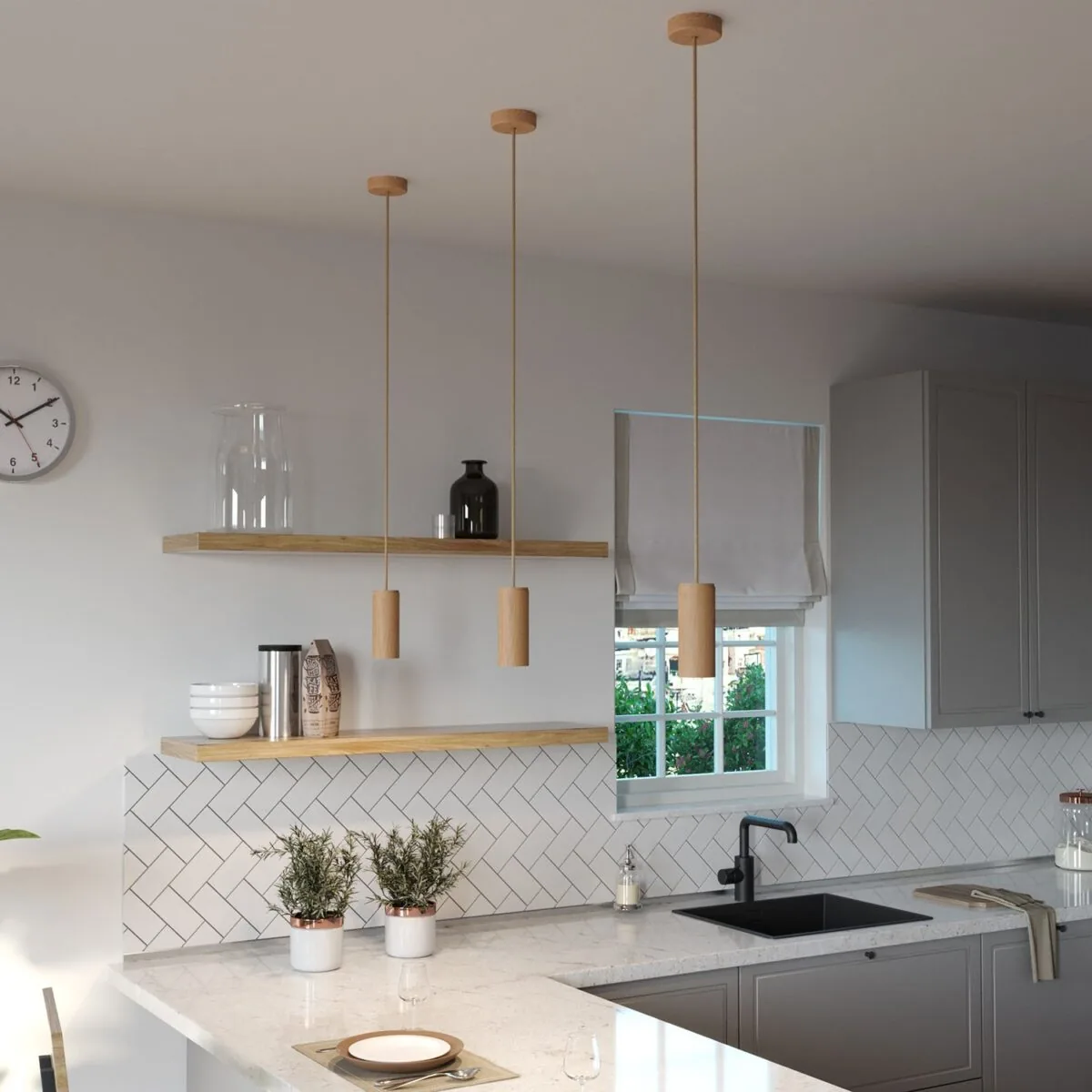 Tubo XL Treverk Bøk - Lampesokkel Spotlight, E14 - Bilde 8