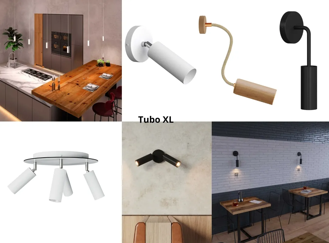 Tubo XL Børstet Titan - Lampesokkel Spotlight, E14 - Bilde 4