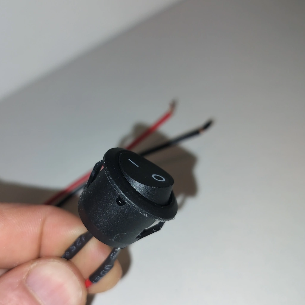Lysbryter Rund Innfelling Ø20mm 6A 250V - Bilde 3