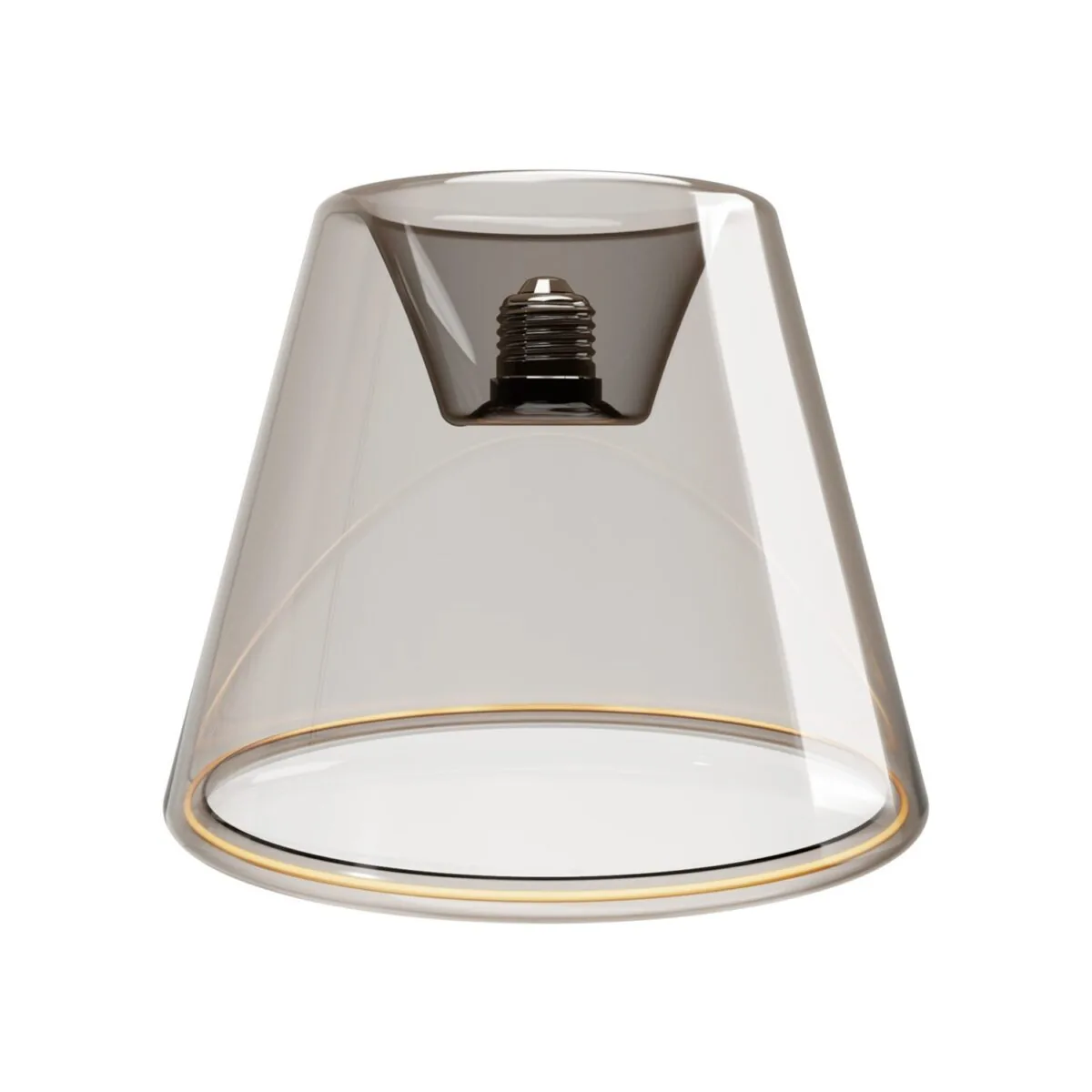 G11 Halo Lampeskjerm Lyspære - Smoky, Ø190mm, Dim, 6W, E27 1900K