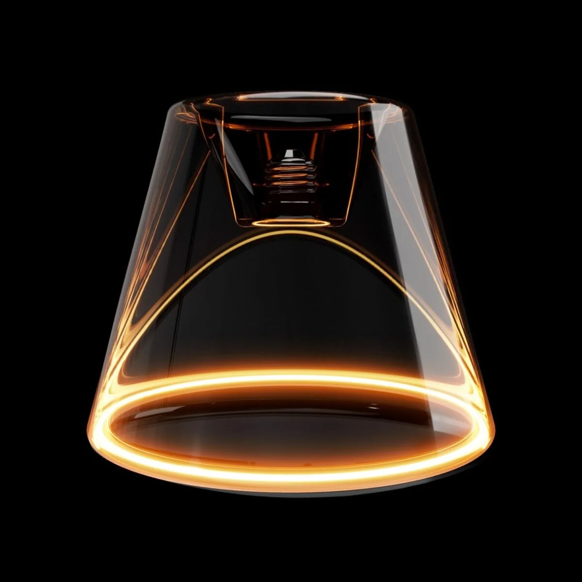 G11 Halo Lampeskjerm Lyspære - Smoky, Ø190mm, Dim, 6W, E27 1900K - Bilde 2
