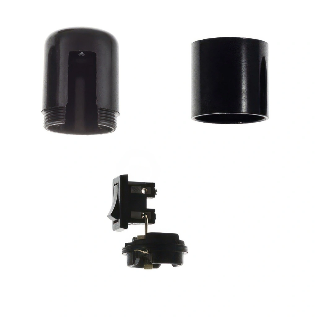 Bakelite E27 Sokkel med Lysbryter - Bilde 3