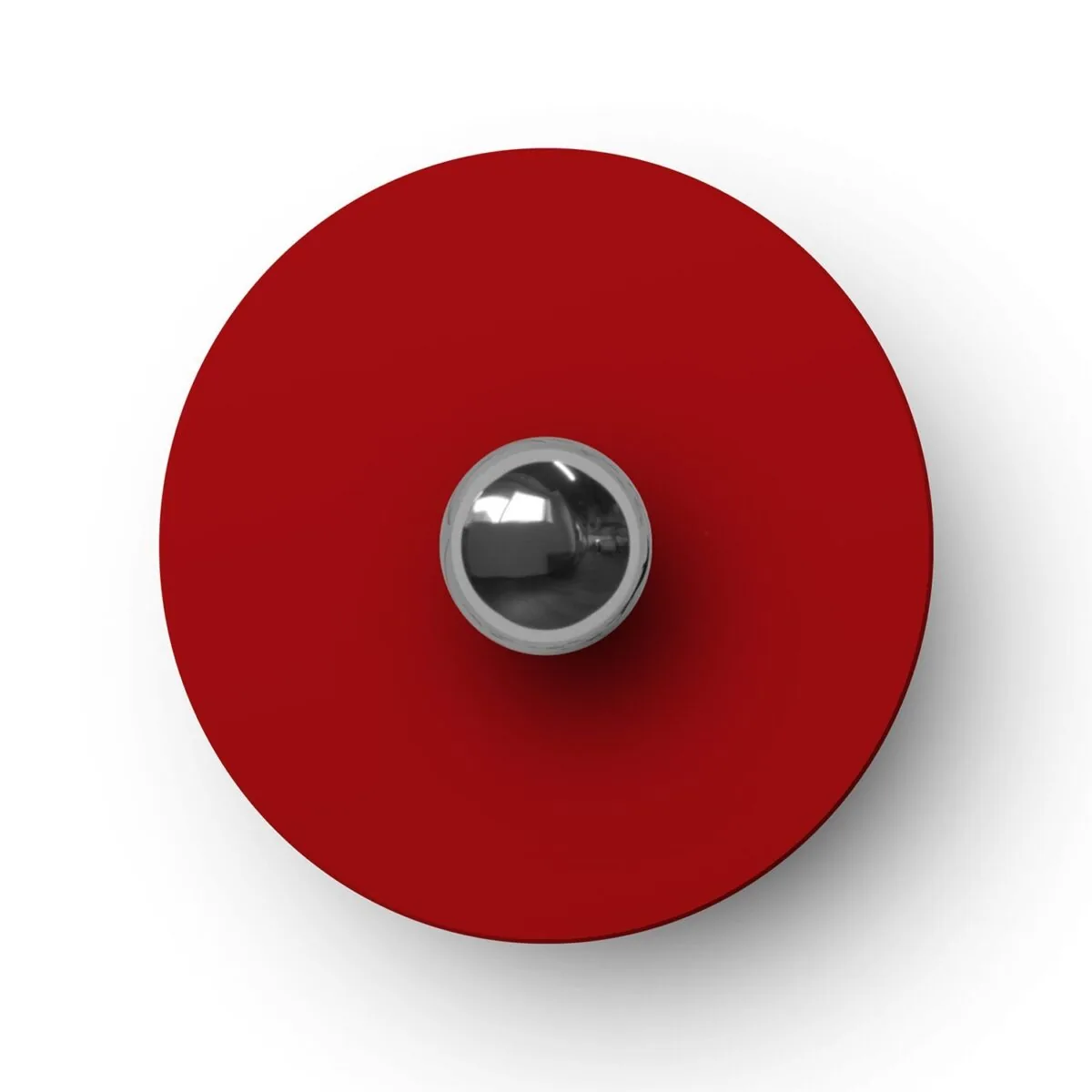 Glossy red/Matt red – Ø240 Flat Lampeskjerm Inne/Ute - Bilde 5