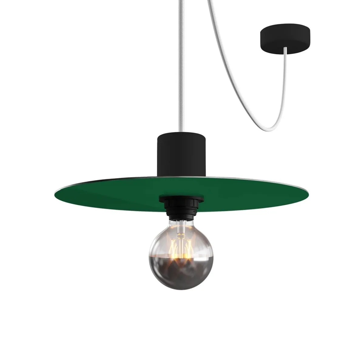 Light green/Lemon yellow – Ø240 Flat Lampeskjerm Inne/Ute - Bilde 4